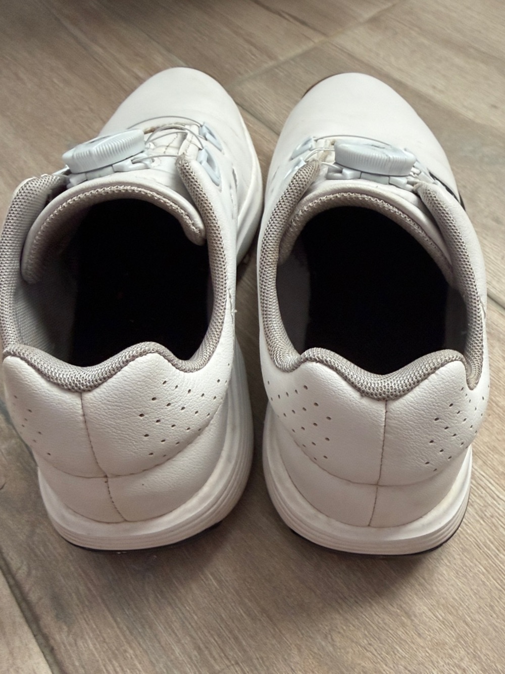 adidas Bounce  big kid 4 -Gray Slip-On Athletic golf Shoes - Picture 5 of 8